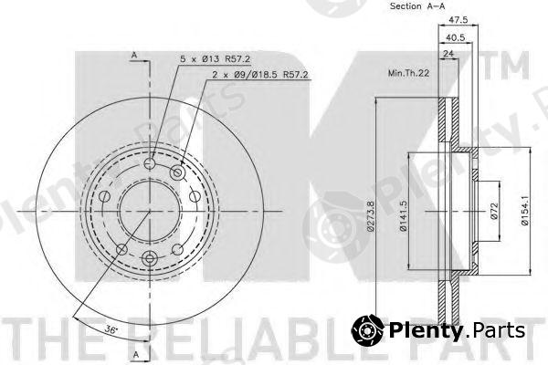  NK part 203506 Brake Disc