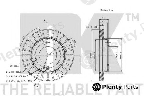  NK part 203509 Brake Disc
