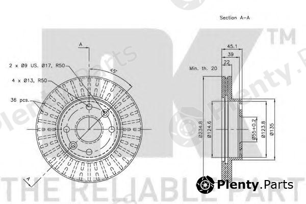  NK part 203510 Brake Disc