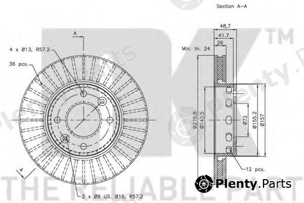  NK part 203511 Brake Disc