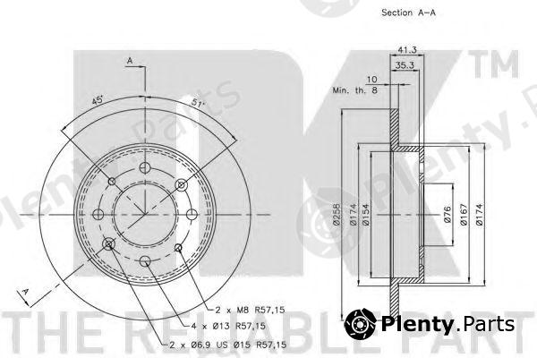  NK part 203513 Brake Disc