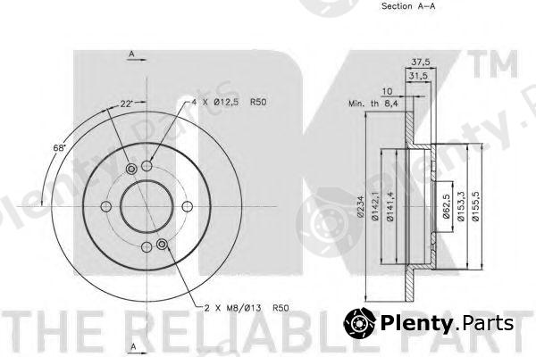  NK part 203518 Brake Disc