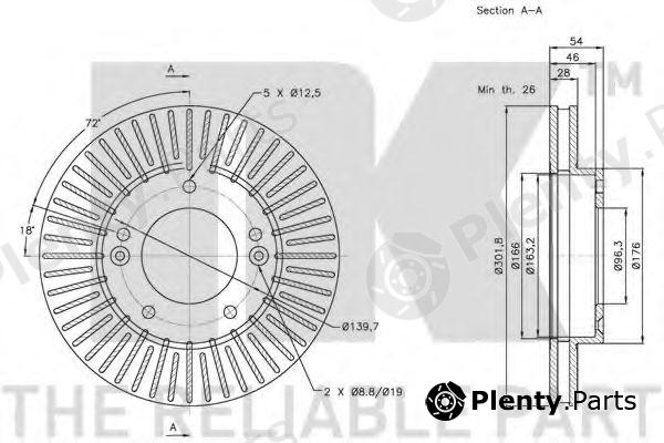  NK part 203519 Brake Disc