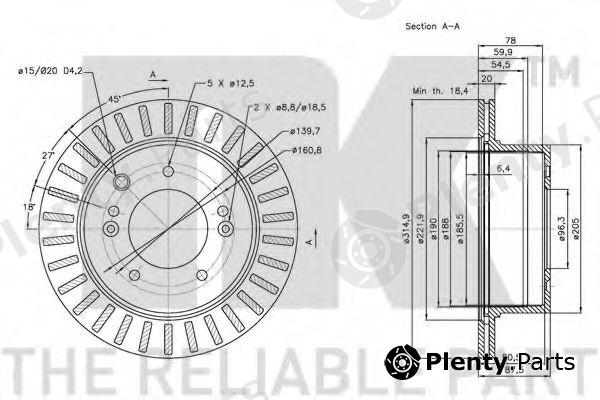  NK part 203520 Brake Disc