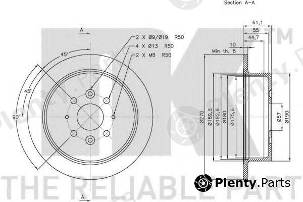  NK part 203521 Brake Disc