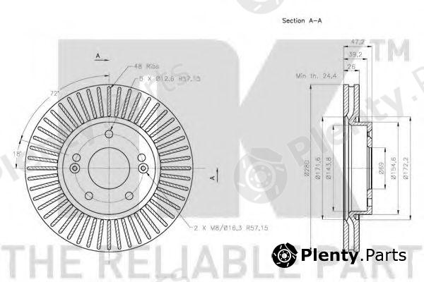  NK part 203526 Brake Disc