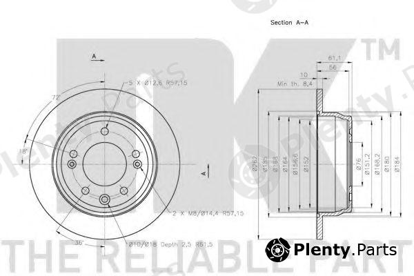  NK part 203527 Brake Disc