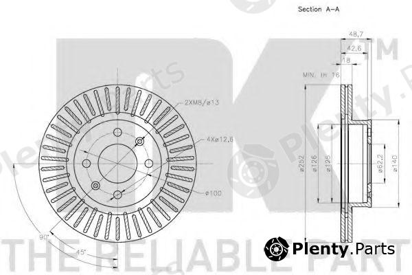  NK part 203529 Brake Disc