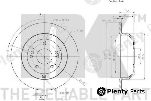  NK part 203534 Brake Disc