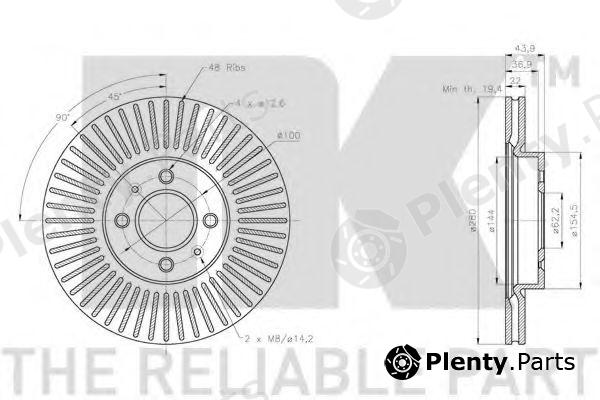  NK part 203536 Brake Disc