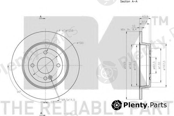  NK part 203539 Brake Disc