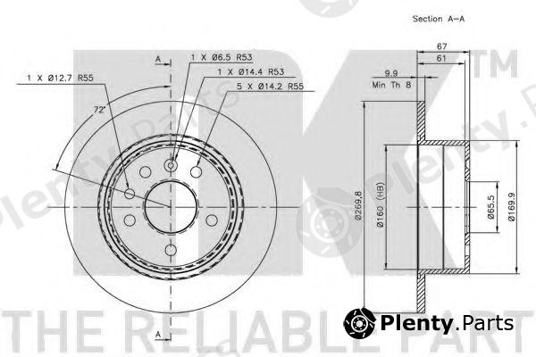  NK part 203610 Brake Disc