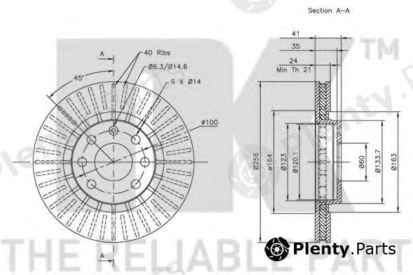 NK part 203613 Brake Disc