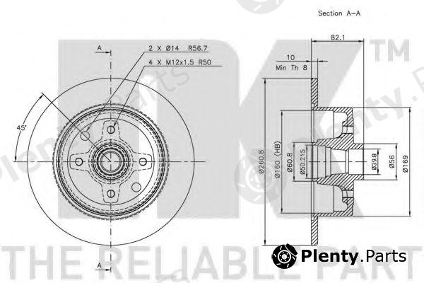  NK part 203616 Brake Disc