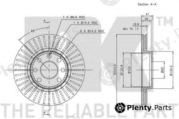  NK part 203617 Brake Disc