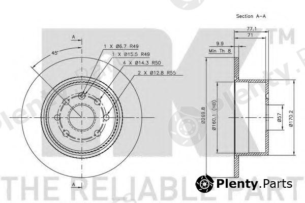  NK part 203619 Brake Disc