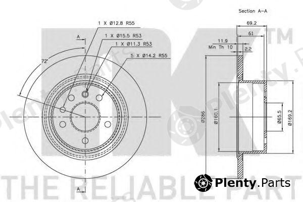  NK part 203621 Brake Disc