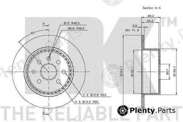  NK part 203623 Brake Disc