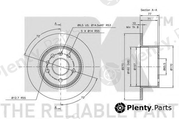  NK part 203626 Brake Disc