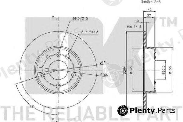  NK part 203631 Brake Disc