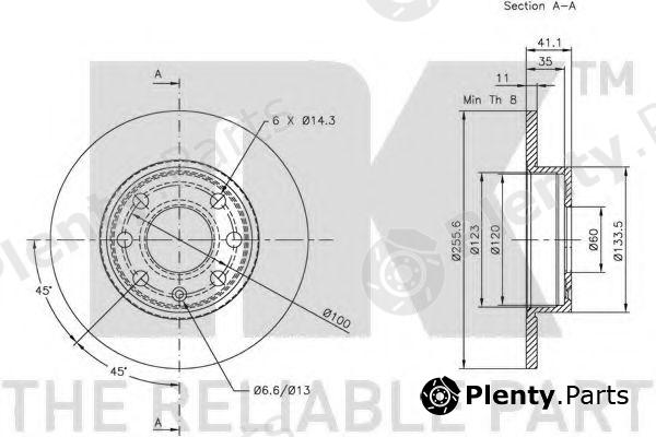  NK part 203632 Brake Disc