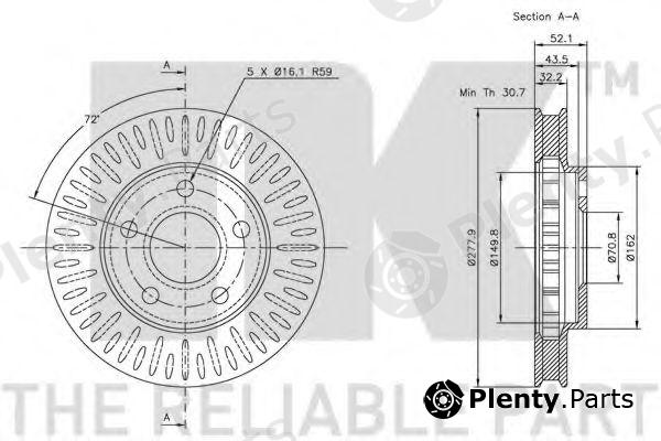  NK part 203634 Brake Disc