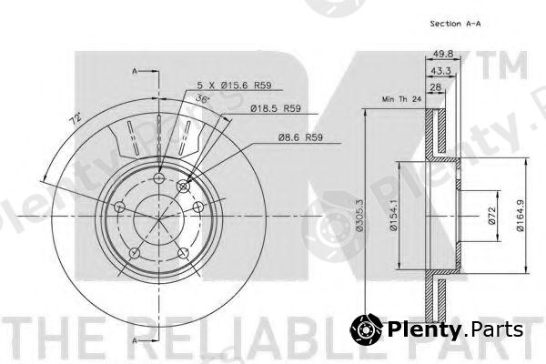  NK part 203639 Brake Disc