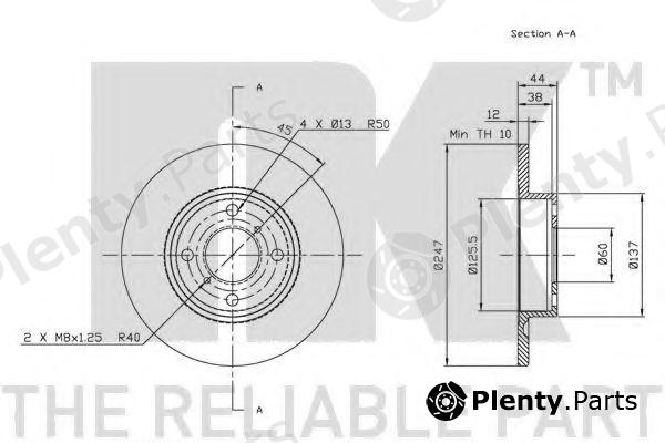  NK part 203642 Brake Disc