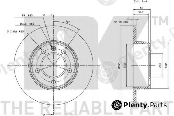  NK part 203643 Brake Disc