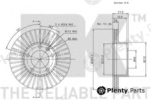  NK part 203644 Brake Disc