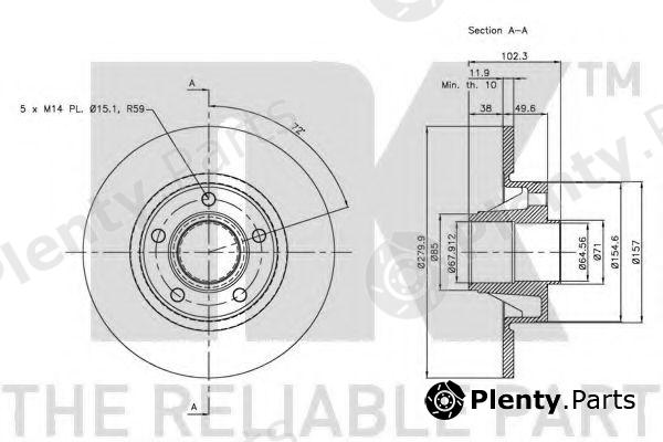  NK part 203647 Brake Disc