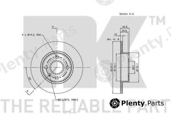  NK part 203649 Brake Disc