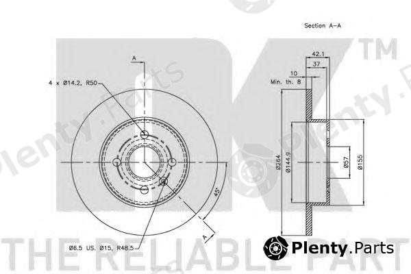  NK part 203655 Brake Disc