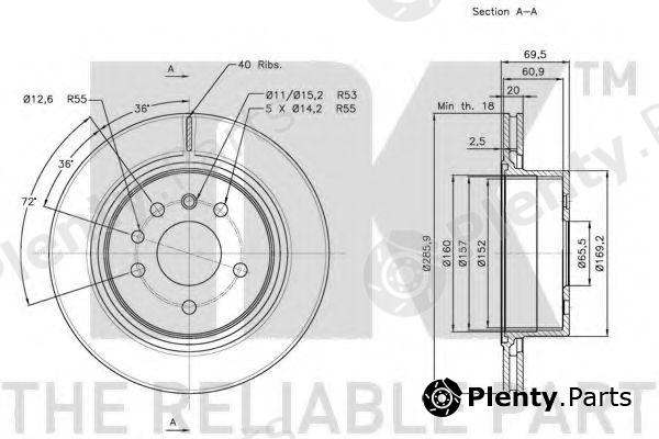  NK part 203657 Brake Disc