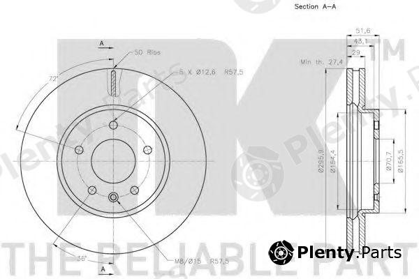  NK part 203666 Brake Disc