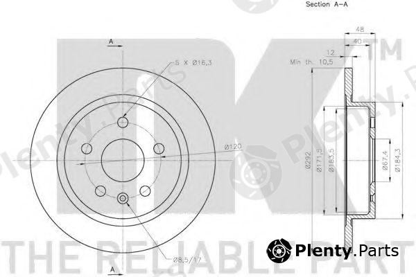  NK part 203668 Brake Disc