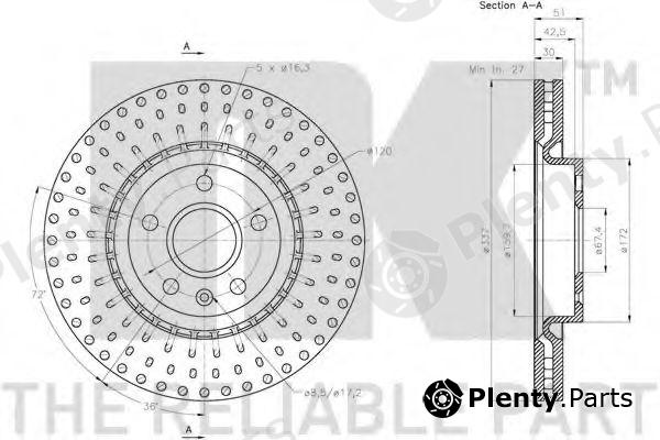  NK part 203671 Brake Disc