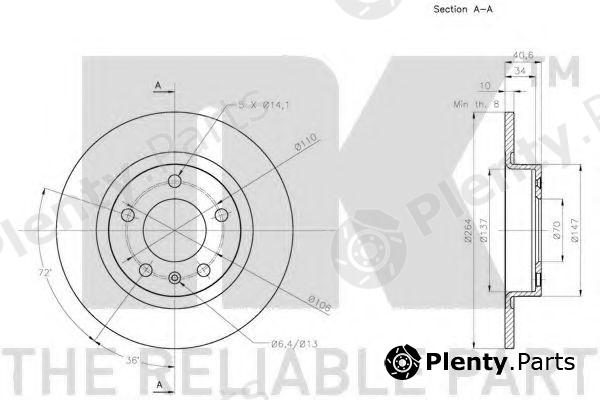  NK part 203672 Brake Disc