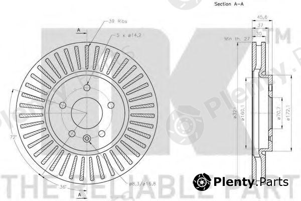  NK part 203675 Brake Disc