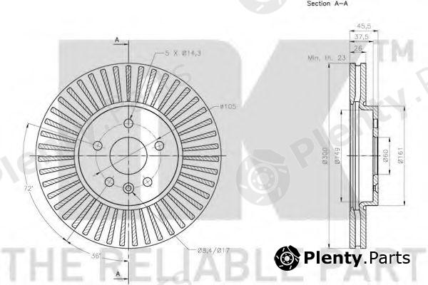  NK part 203677 Brake Disc