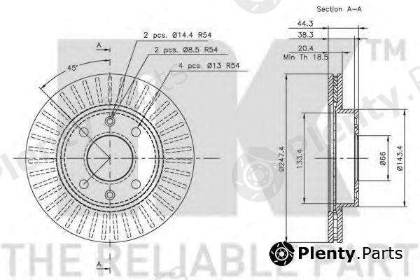  NK part 203712 Brake Disc