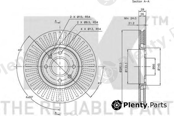  NK part 203720 Brake Disc