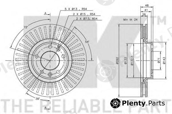  NK part 203723 Brake Disc