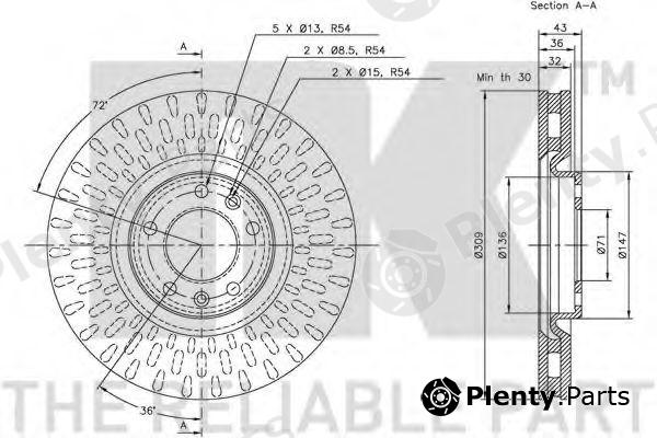  NK part 203724 Brake Disc
