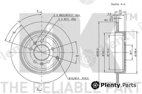  NK part 203725 Brake Disc