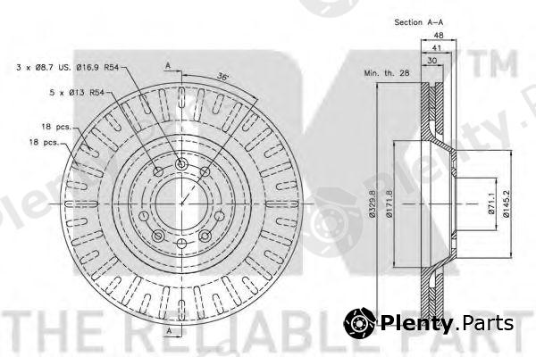  NK part 203728 Brake Disc