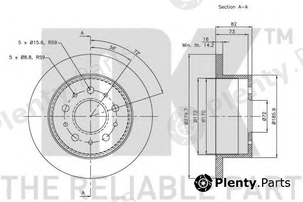  NK part 203731 Brake Disc