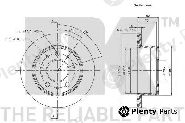  NK part 203732 Brake Disc