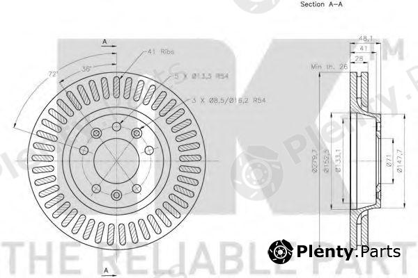  NK part 203735 Brake Disc