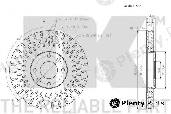  NK part 203737 Brake Disc